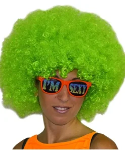 Perruque Afro Verte