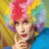 Perruque Pop Clown Multicolore