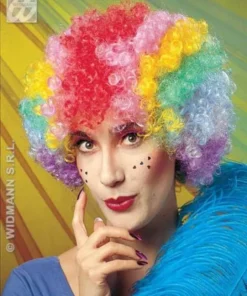 Perruque Pop Clown Multicolore