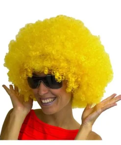 Perruque Afro Jaune