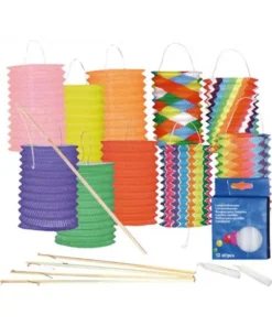 Lot 12 Bougies 12 Lampions Multi 12 Porte Lam