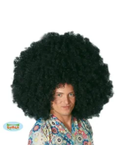 Perruque Afro Géante Noire