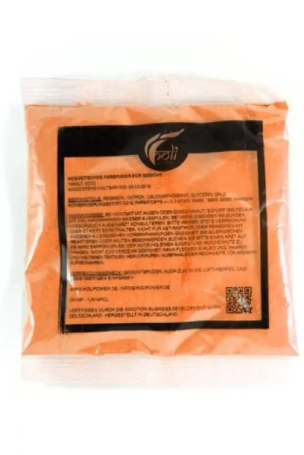 Poudre Holi Orange 70g 4 Poudre Holi Orange 70g – Image 2