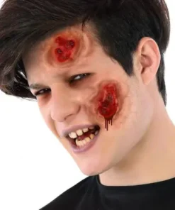 2 Cicatrices Latex à Coller 6x6cm