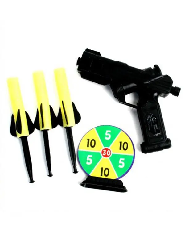 Pistolet Fleches Mousse Et Cible (E9-9) 3 Pistolet Fleches Mousse Et Cible (E9-9)