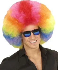 Méga Perruque Clown Multicolore