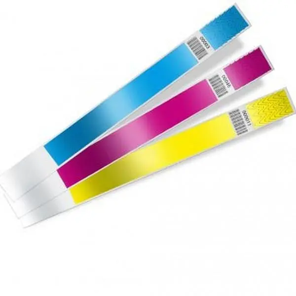 100 Bracelets Contrôle D'accès Rose Papier 3 100 Bracelets Contrôle D'accès Rose Papier