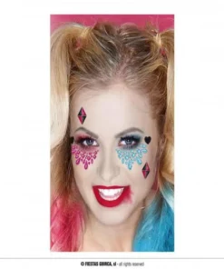 Bijoux Strass De Visage Harley Quinn